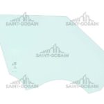 RIGHT FRONT DOOR GLASS GREEN (2 HOLES) SEKURIT